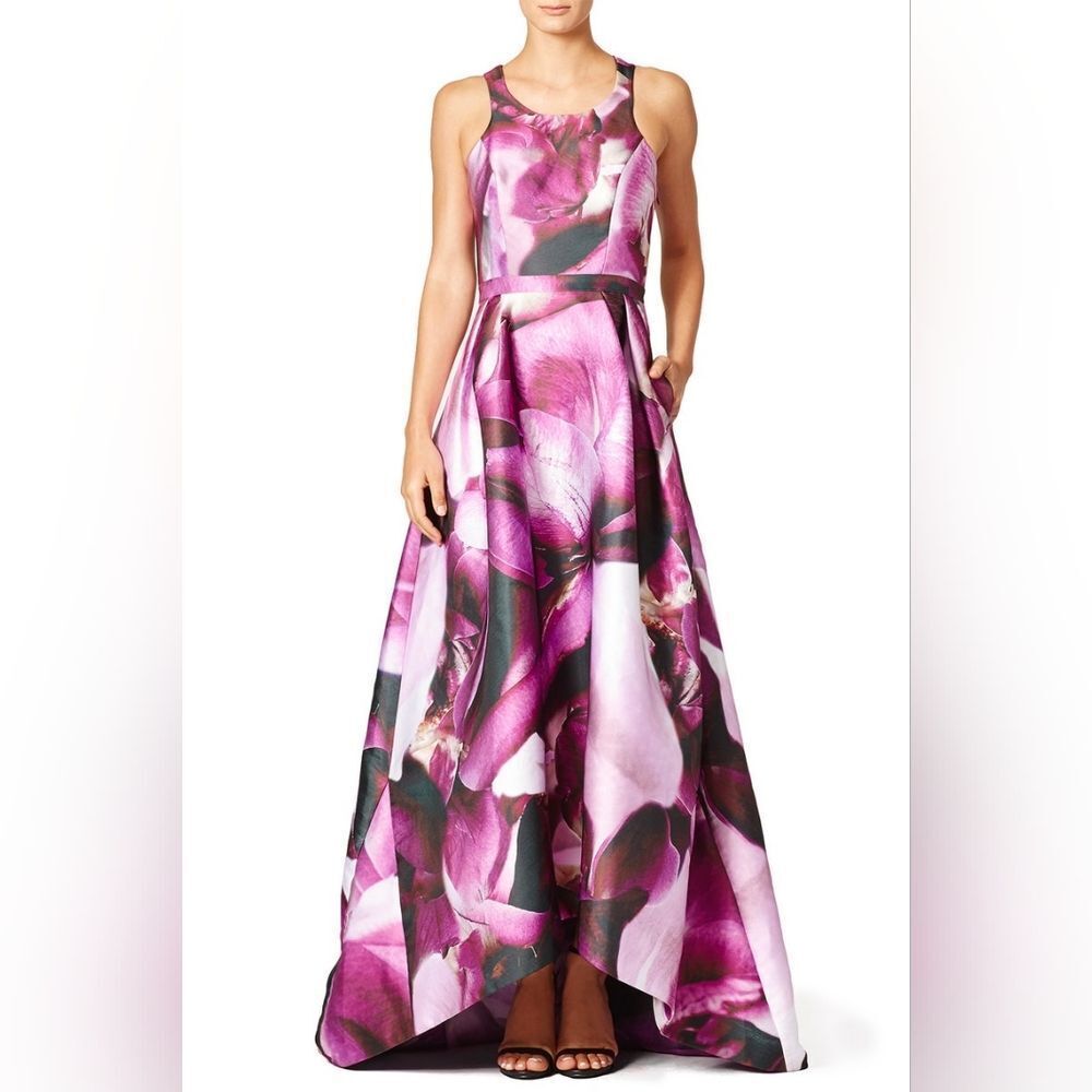 ML Monique Lhuillier Floral Gown Sz 6